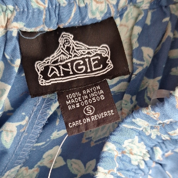 Angie Blue Wide-Leg Pants with Paisley Design - Picture 2 of 4
